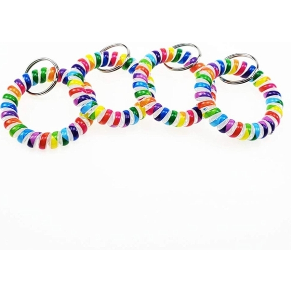 5 for $25 Stocking Stuffers Wrist Strap keychains Wrist lanyard Elastic Keryring - Picture 5 of 7